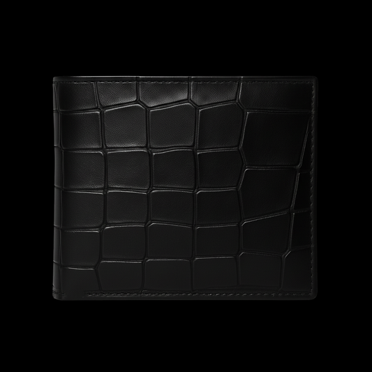 Black Wallet – Croco Leather