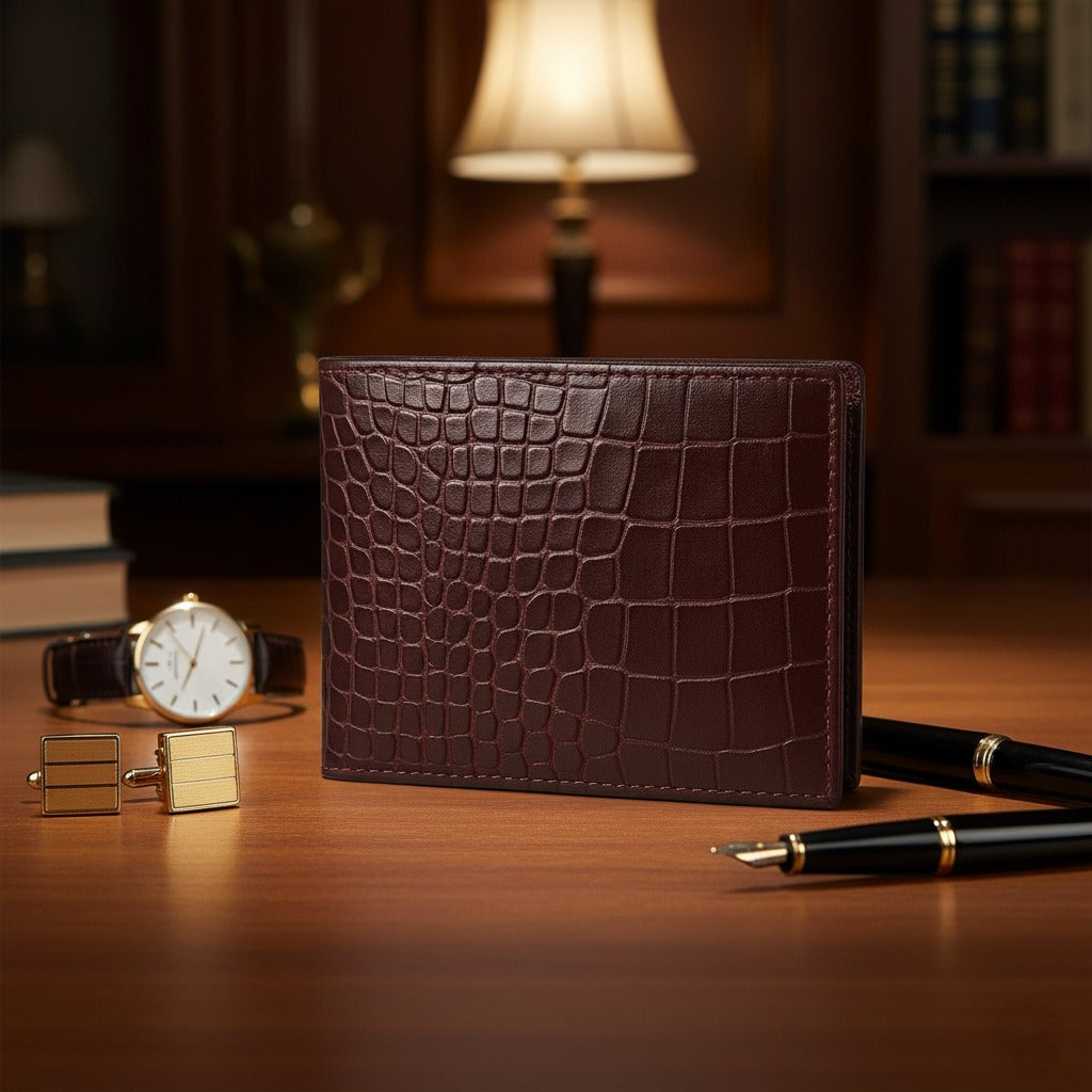 Cherry Wallet – Croco Leather